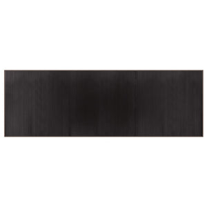 vidaXL Rug Rectangular Dark Brown100x300 cm Bamboo