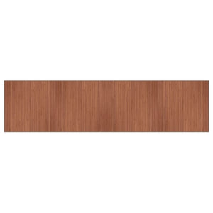 vidaXL Rug Rectangular Brown100x400 cm Bamboo