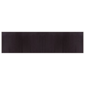 vidaXL Rug Rectangular Dark Brown100x400 cm Bamboo