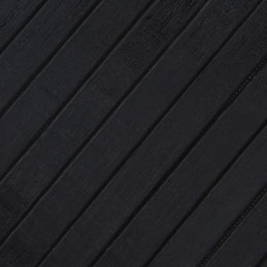 vidaXL Rug Rectangular Black100x1000 cm Bamboo