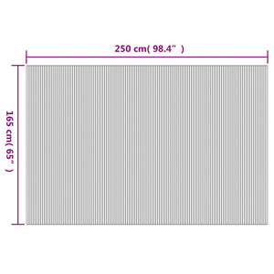 vidaXL Room Divider Brown 165x250 cm Bamboo