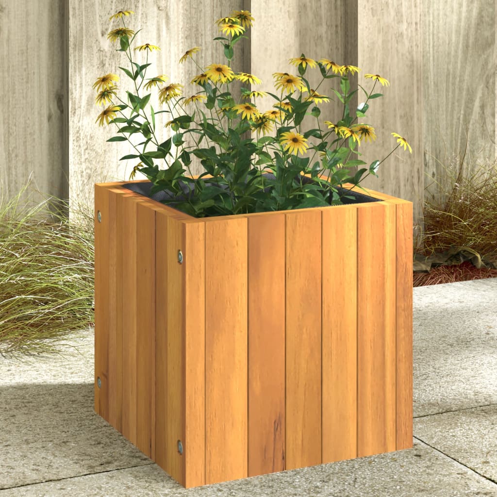 vidaXL Garden Planter 25x25x25 cm Solid Wood Acacia