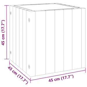 vidaXL Garden Planter 45x45x45 cm Solid Wood Acacia