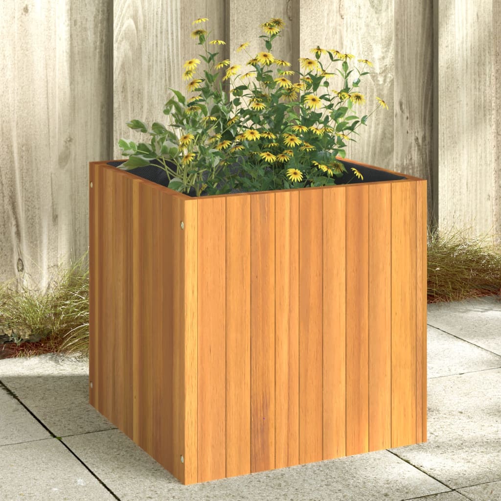 vidaXL Garden Planter 45x45x45 cm Solid Wood Acacia