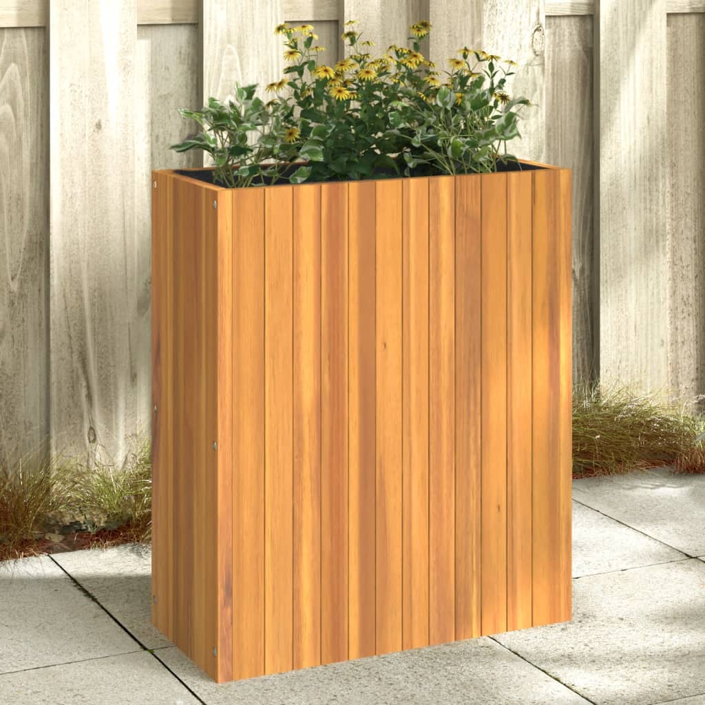 vidaXL Garden Planter 59x27.5x70 cm Solid Wood Acacia