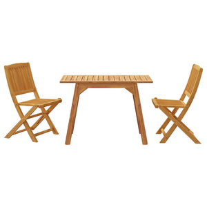 vidaXL 3 Piece Garden Dining Set Solid Wood Acacia