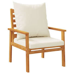 vidaXL Garden Sofa Chair 2pcs with Cushion Solid Wood Acacia