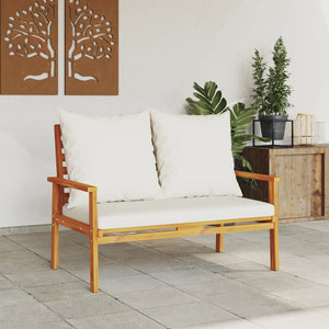 vidaXL Garden Sofa Bench 120 cm with Cushion Solid Wood Acacia