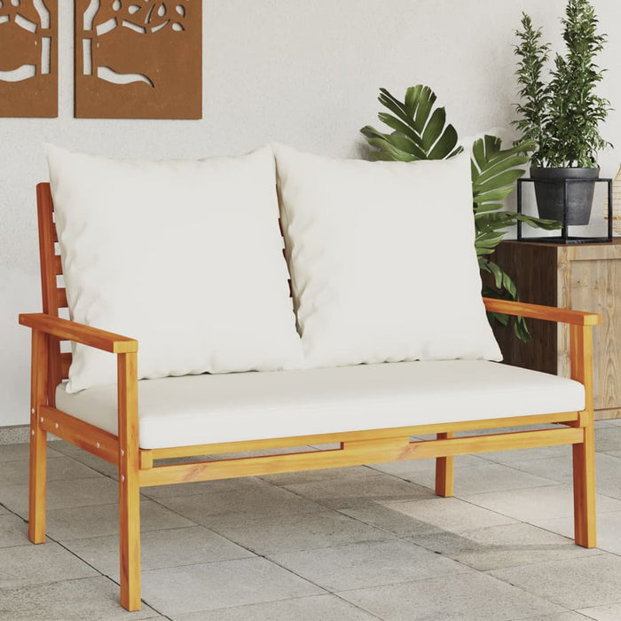 vidaXL Garden Sofa Bench 120 cm with Cushion Solid Wood Acacia