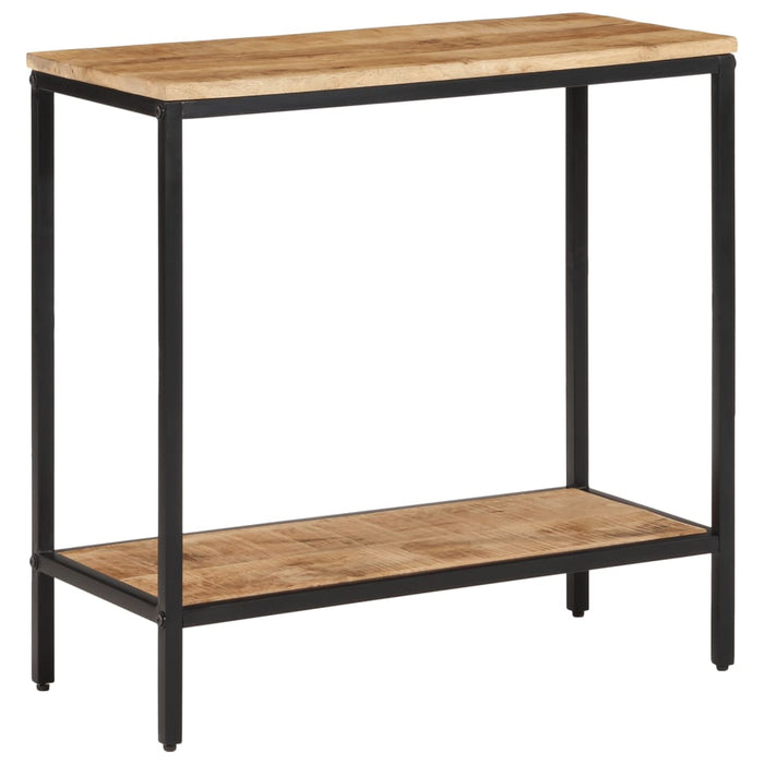 vidaXL Console Table 70x35x70 cm Solid Rough Wood Mango