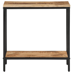 vidaXL Console Table 70x35x70 cm Solid Rough Wood Mango