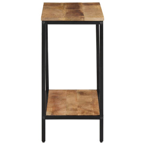 vidaXL Console Table 70x35x70 cm Solid Rough Wood Mango