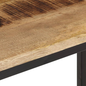 vidaXL Console Table 70x35x70 cm Solid Rough Wood Mango