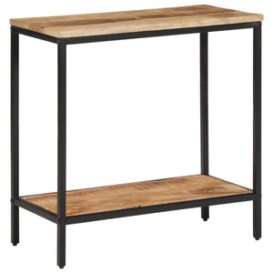 vidaXL Console Table 70x35x70 cm Solid Rough Wood Mango