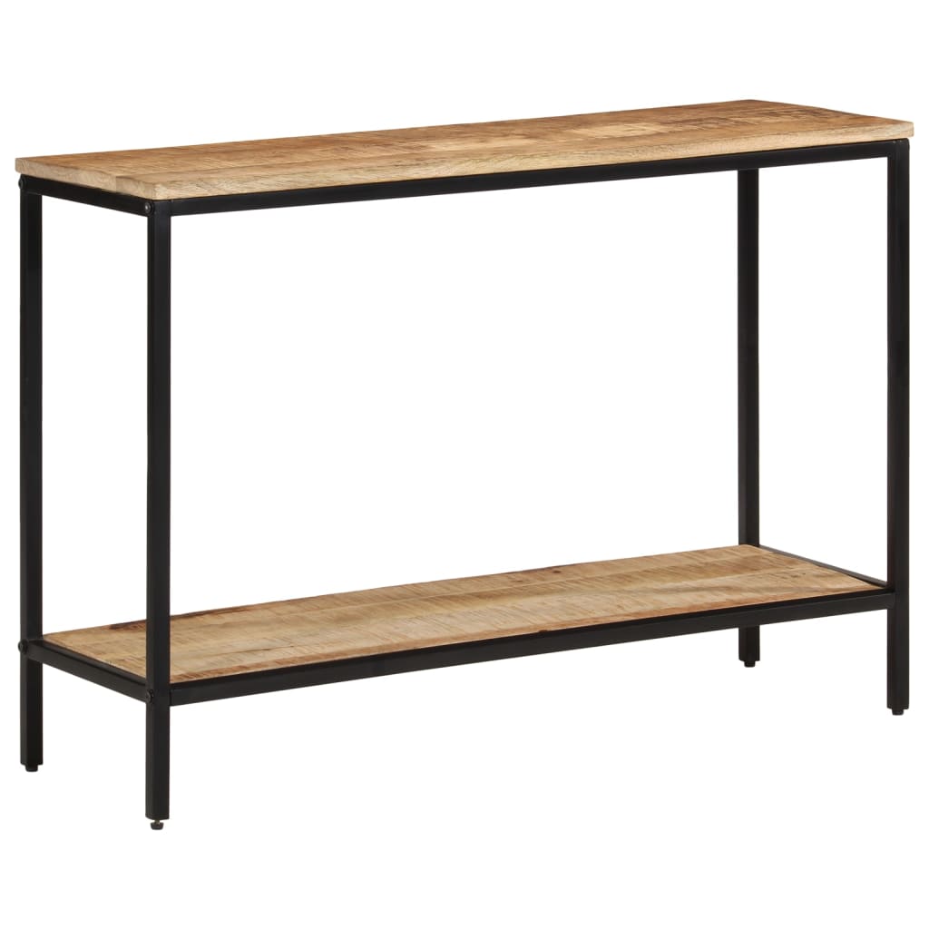 vidaXL Console Table 100x35x70 cm Solid Rough Wood Mango