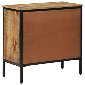 vidaXL Sideboard 70x35x70 cm Solid Rough Wood Mango