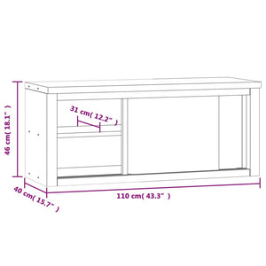 vidaXL Kitchen Wall Cabinet with Sliding Doors Stainless Steel