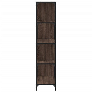 vidaXL Bookcase 4-Stair Brown Oak 139x33.5x149 cm Engineered Wood