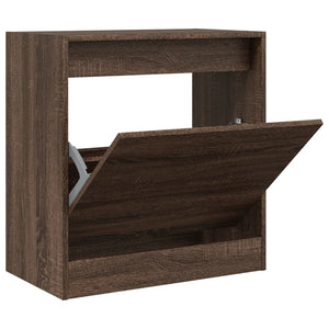 vidaXL Shoe Cabinet Brown Oak 60x34x63.5 cm Engineered Wood