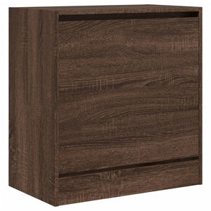 vidaXL Shoe Cabinet Brown Oak 60x34x63.5 cm Engineered Wood