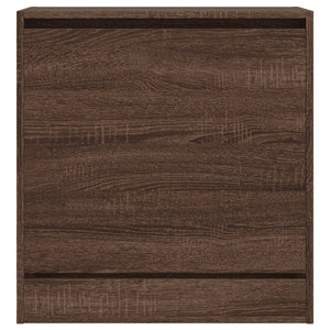 vidaXL Shoe Cabinet Brown Oak 60x34x63.5 cm Engineered Wood