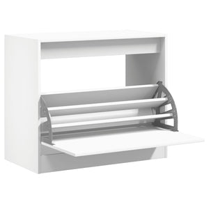 vidaXL Shoe Cabinet White 80x42x69 cm Engineered Wood