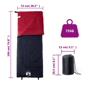 vidaXL Sleeping Bag for Adults Camping 3 Seasons