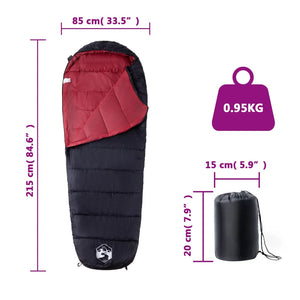 vidaXL Mummy Sleeping Bag for Adults Camping 3 Seasons