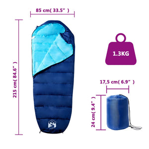 vidaXL Mummy Sleeping Bag for Adults Camping 3 Seasons