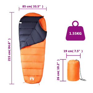 vidaXL Mummy Sleeping Bag for Adults Camping 3 Seasons