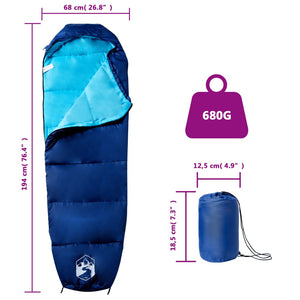 vidaXL Mummy Sleeping Bag for Adults Camping 3 Seasons