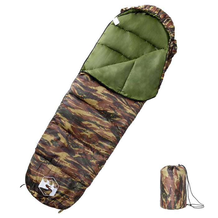 vidaXL Mummy Sleeping Bag for Adults Camping 3 Seasons