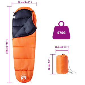 vidaXL Mummy Sleeping Bag for Adults Camping 3 Seasons