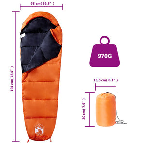 vidaXL Mummy Sleeping Bag for Adults Camping 3 Seasons