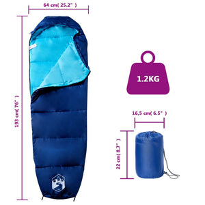 vidaXL Mummy Sleeping Bag for Adults Camping 3 Seasons