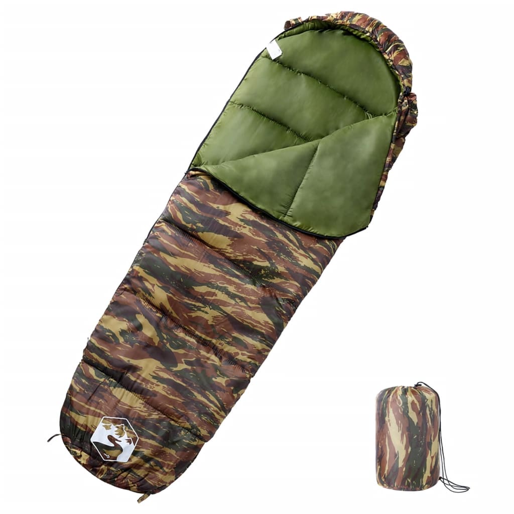 vidaXL Mummy Sleeping Bag for Adults Camping 3 Seasons