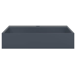 vidaXL Wash Basin 50x38x11 cm Mineral Cast/Marble Cast Anthracite