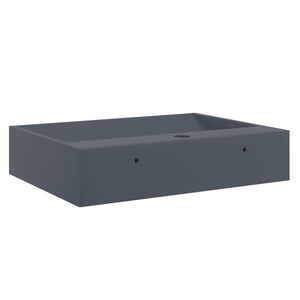 vidaXL Wash Basin 50x38x11 cm Mineral Cast/Marble Cast Anthracite