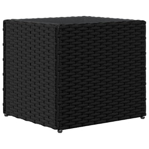 vidaXL Garden Planter Black 36x30x32 cm Poly Rattan