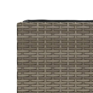 vidaXL Garden Planter Grey 36x30x32 cm Poly Rattan