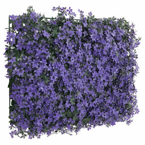  vidaXL Artificial Leaf Fence 24 pcs Purple 40x60 cm