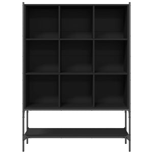 vidaXL Bookcase Black 102x30x141.5 cm Engineered Wood