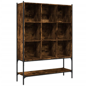 vidaXL Bookcase Smoked Oak 102x30x141.5 cm Engineered Wood