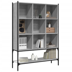 vidaXL Bookcase Grey Sonoma 102x30x141.5 cm Engineered Wood