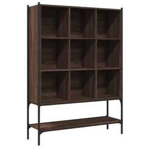 vidaXL Bookcase Brown Oak 102x30x141.5 cm Engineered Wood