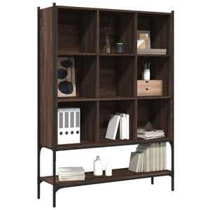 vidaXL Bookcase Brown Oak 102x30x141.5 cm Engineered Wood