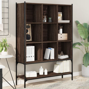 vidaXL Bookcase Brown Oak 102x30x141.5 cm Engineered Wood