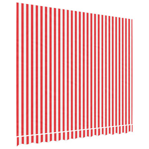 vidaXL Replacement Fabric for Awning Red and White Stripe 3x2.5 m