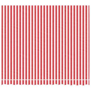 vidaXL Replacement Fabric for Awning Red and White Stripe 3x2.5 m