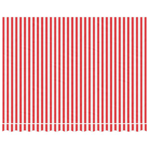 vidaXL Replacement Fabric for Awning Red and White Stripe 3.5x2.5 m